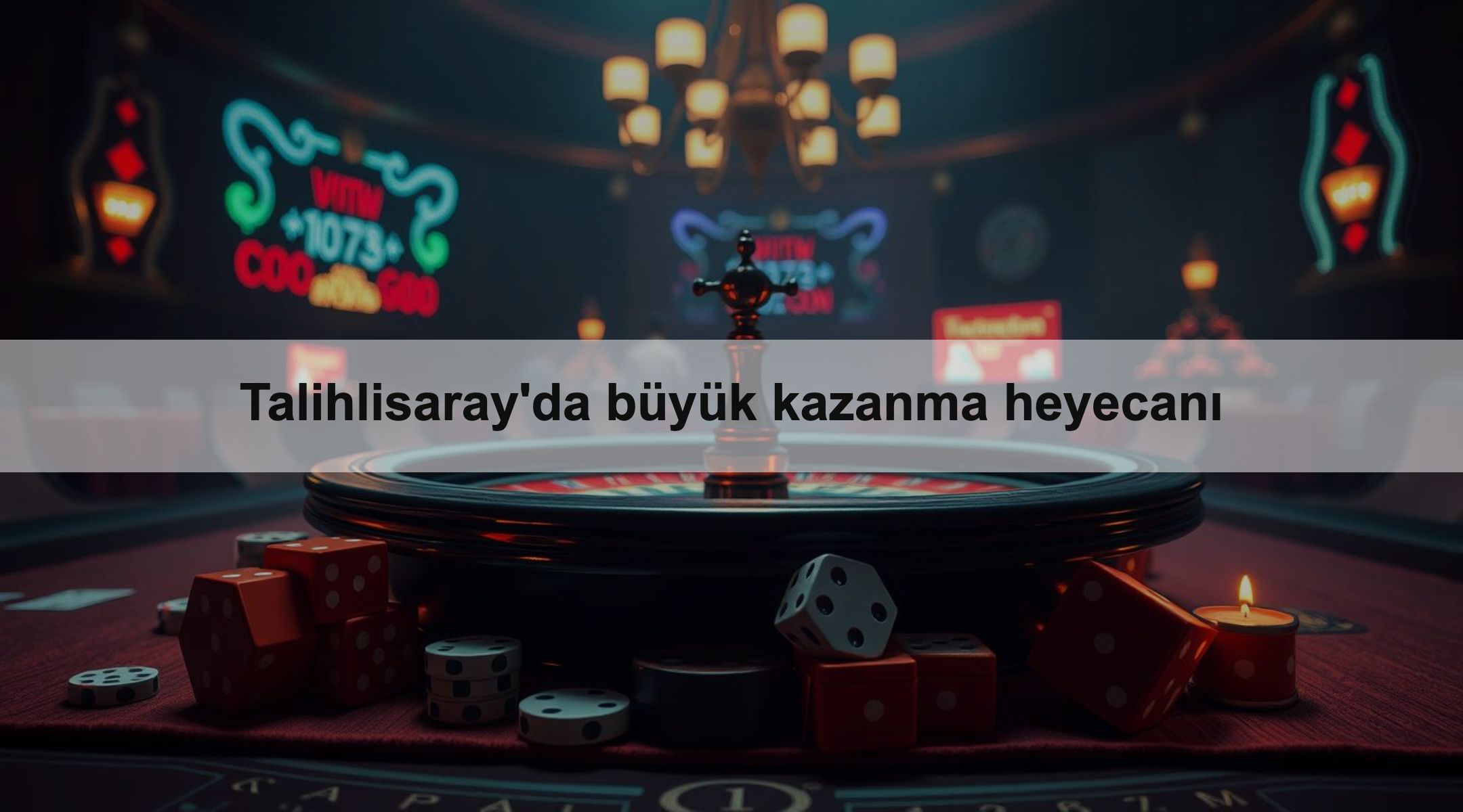 Talihlisaray'da büyük kazanma heyecanı 1 Talihlisaray'da büyük kazanma heyecanı